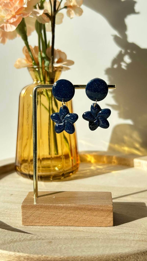 Blauw/glitter shiny 51
