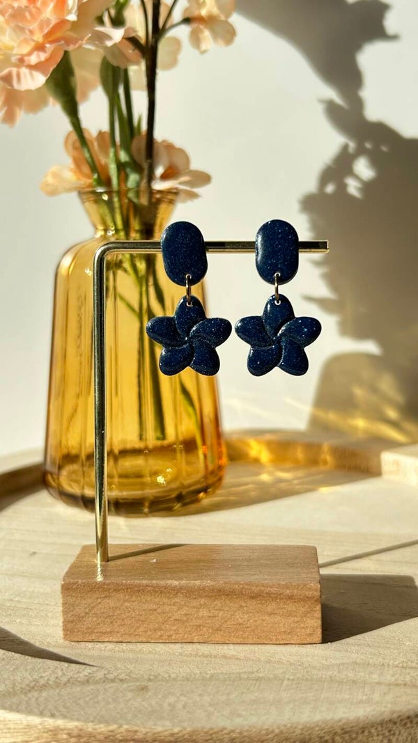 Blauw/glitter shiny 53