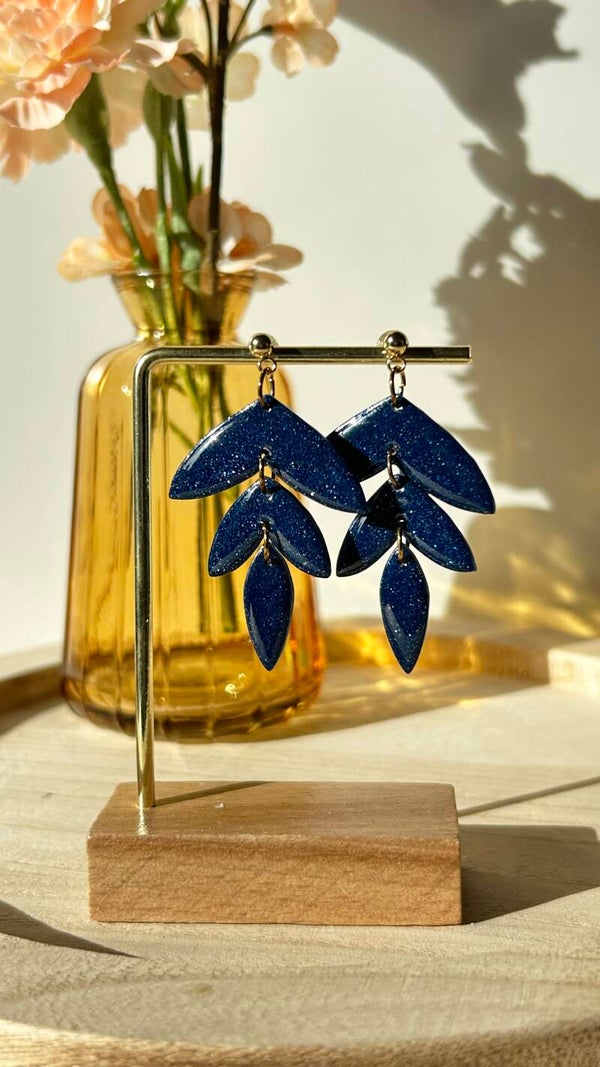 Blauw/glitter shiny 54