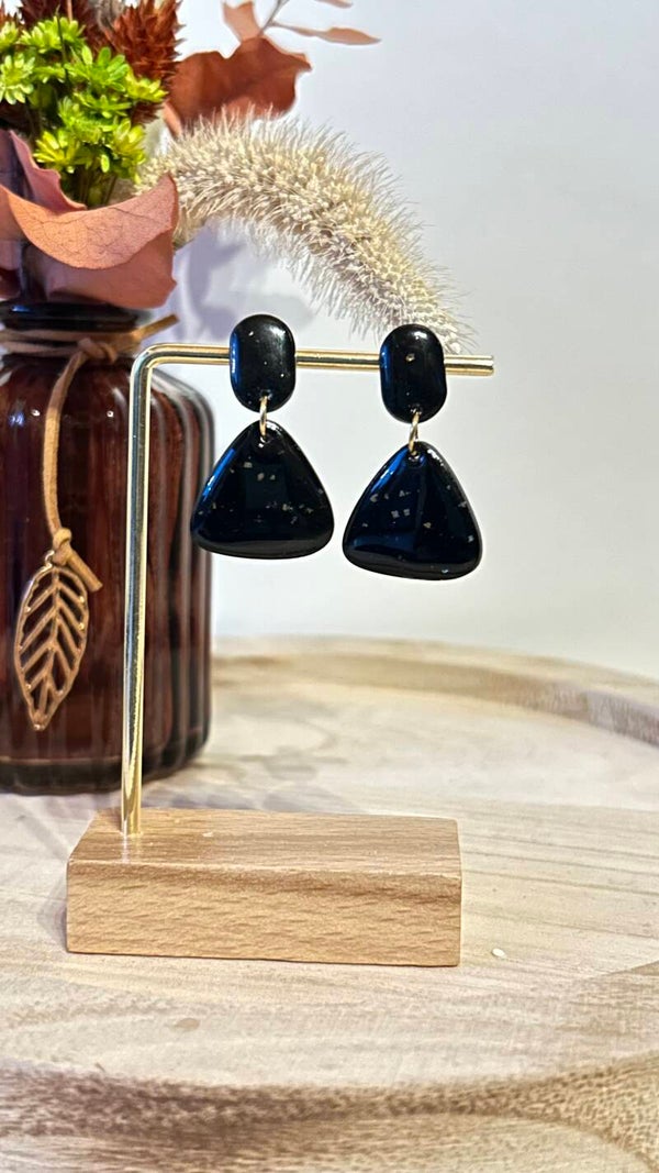 Zwart/ goud shiny  8