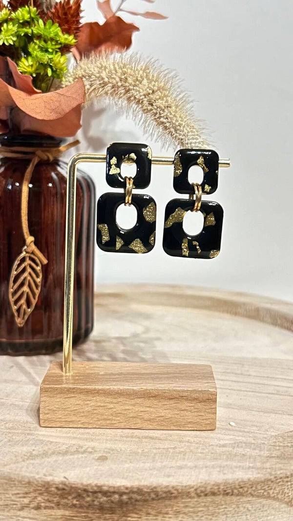 Zwart/ goud shiny 3