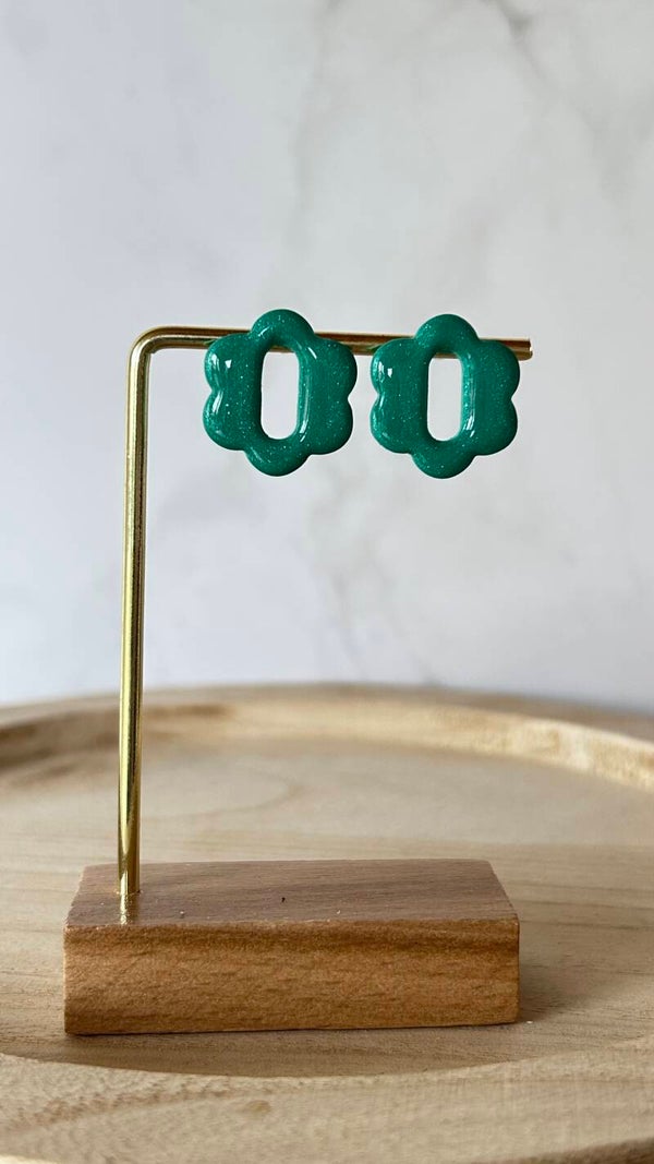 Groen glitter shiny 3 in verkooppunt
