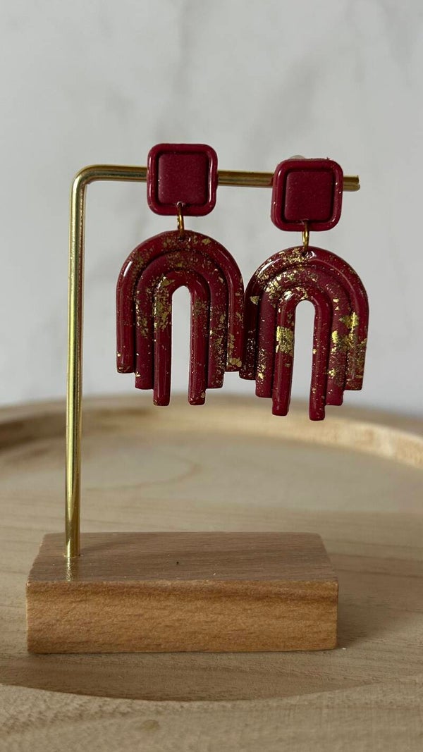 Bordeaux/ goud mat + shiny 31