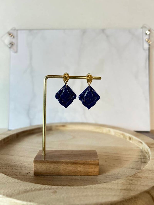Blauw/glitter shiny 63