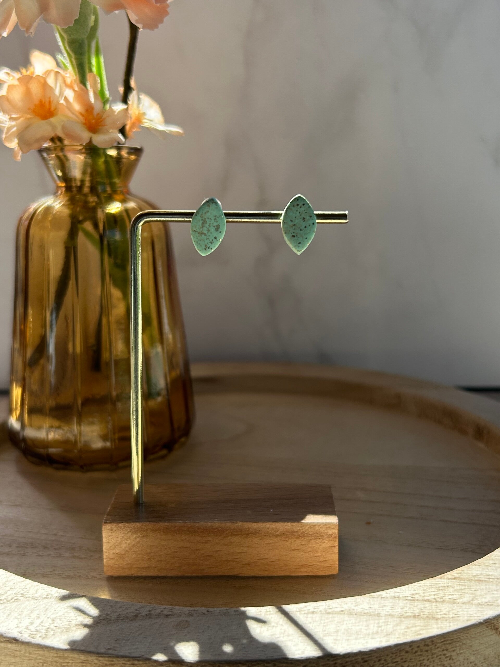 Mintgroen /goud mat 8