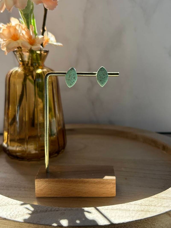 Mintgroen /goud mat 8