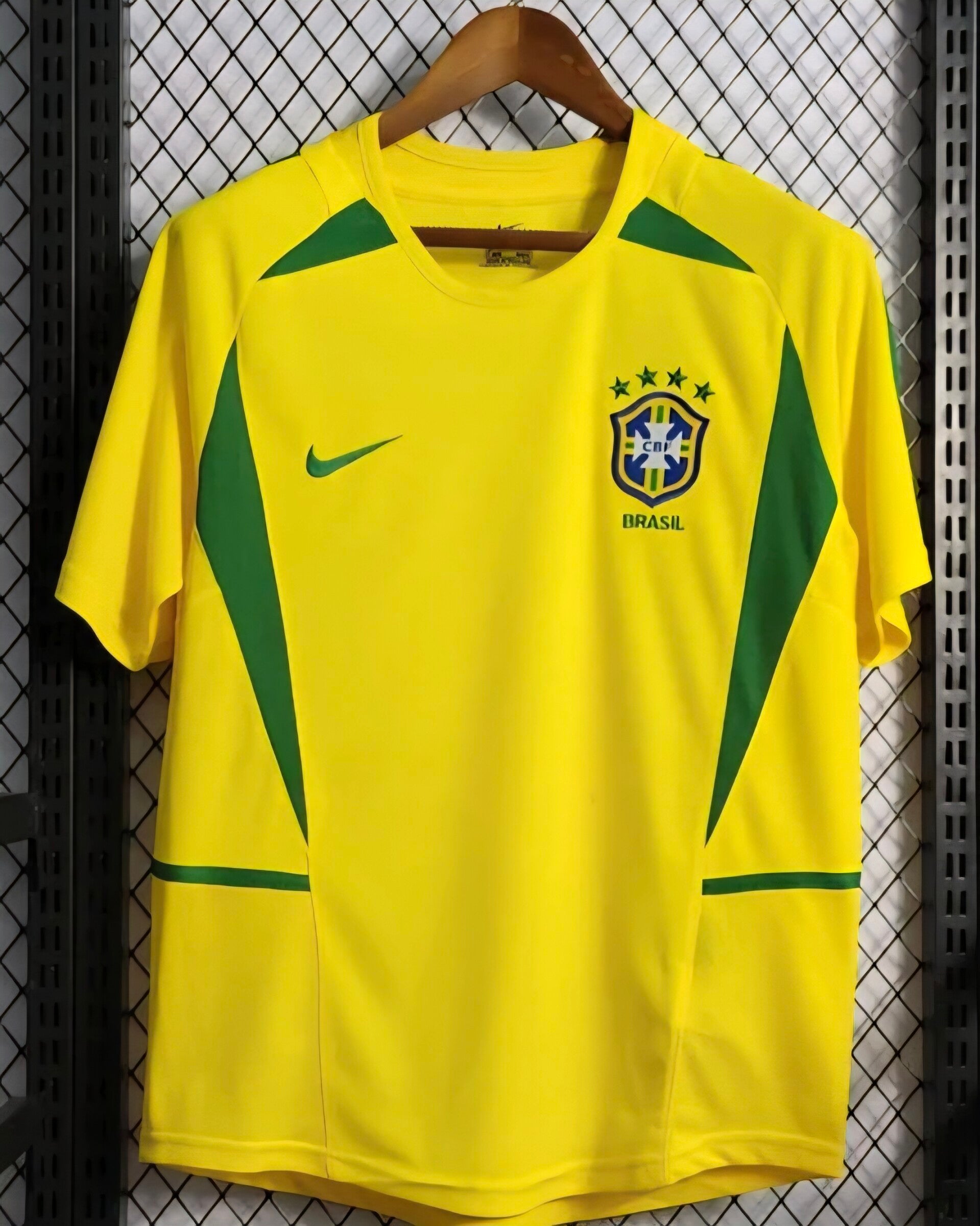 2002 Retro Brazil Home Jersey