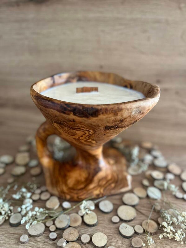 Bougie d’exception bois d’Olivier