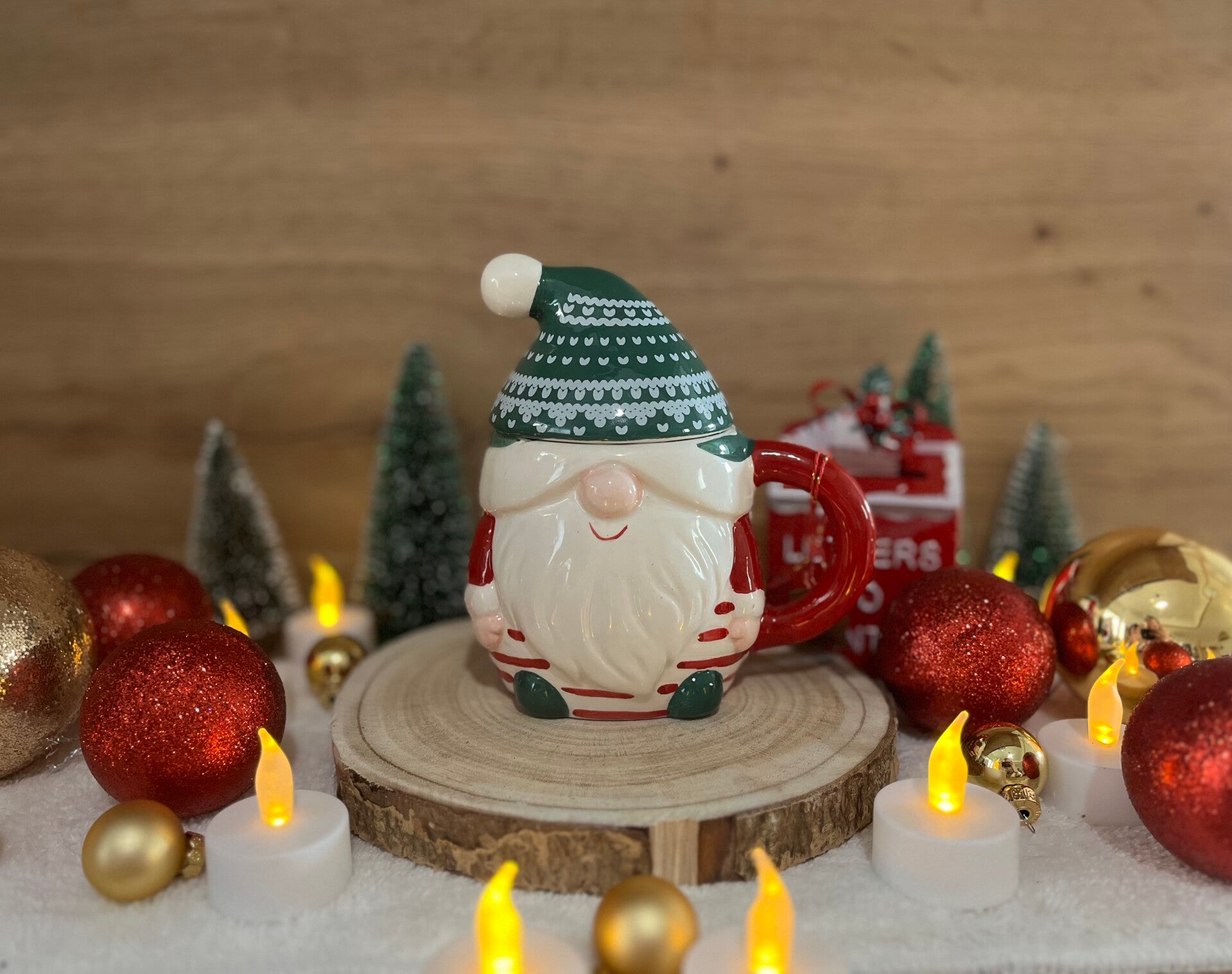 ✨🎅 Bougie Père Noël – Fruits Rouges 🎅✨