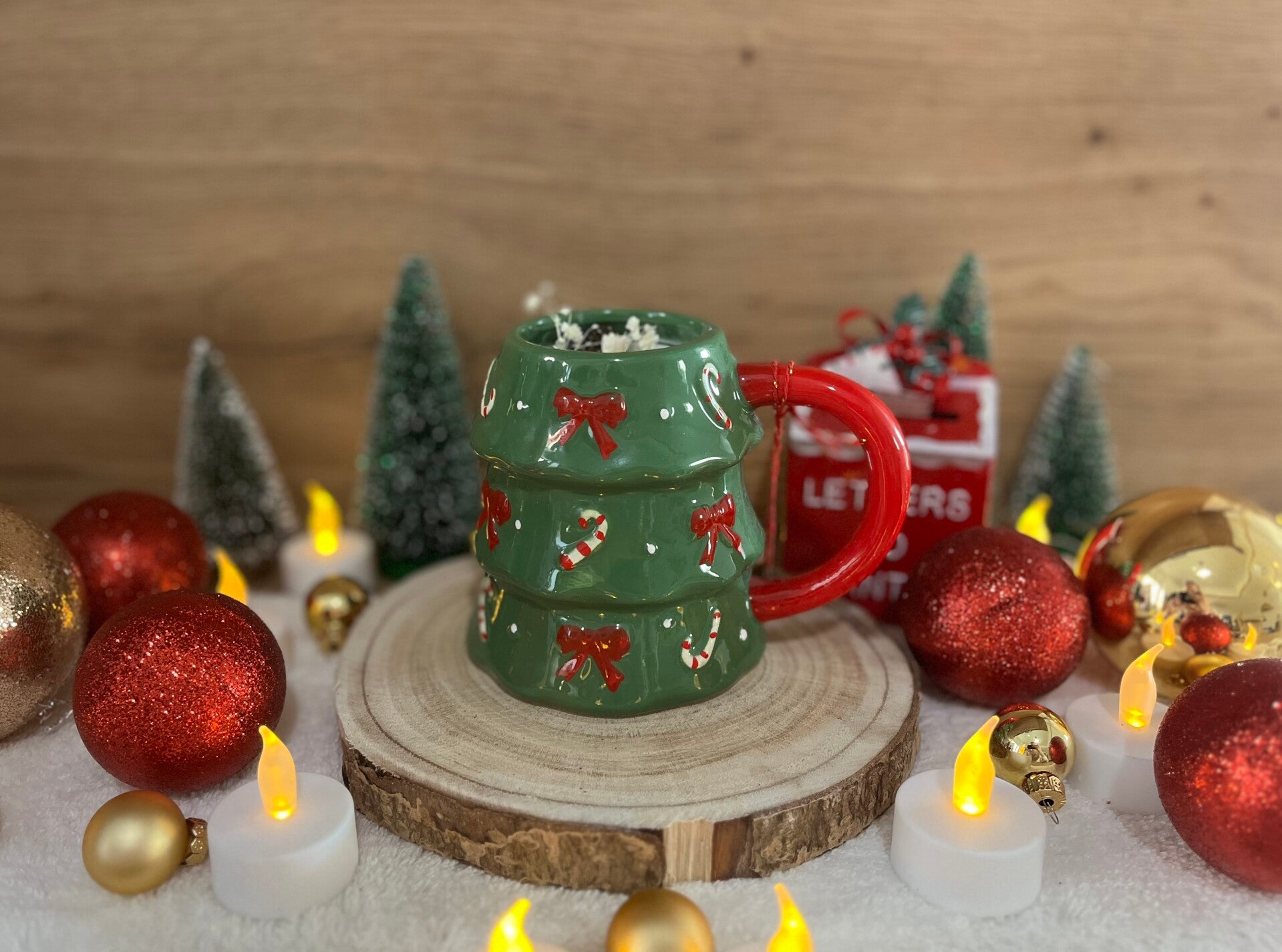 🎄✨Bougie Sapin – Pomme Cannelle✨🎄