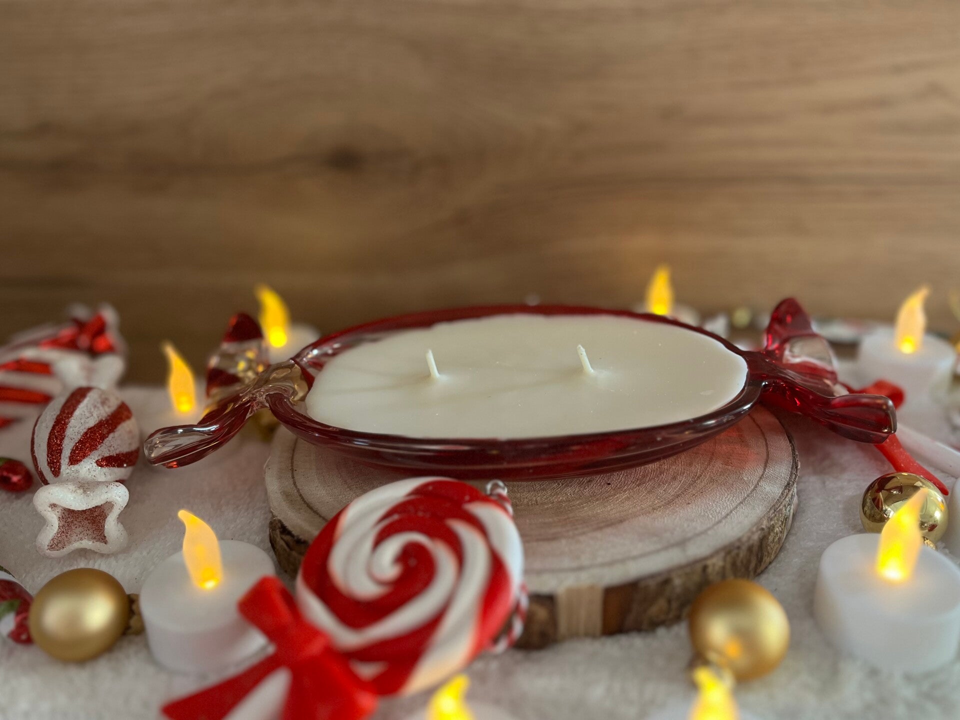 🍭 bougie plateau sucre d’orge 🍭