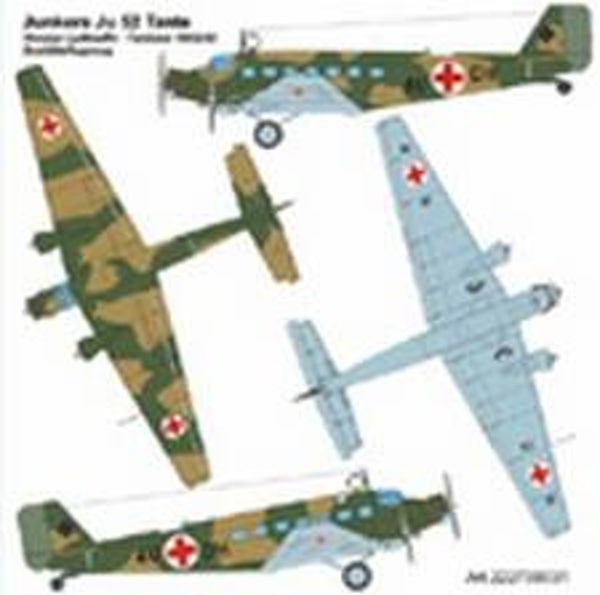 AIRPOWER 700031A Ju-52 Sanitätsflugzeug 1:87