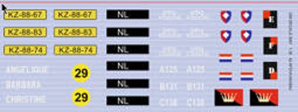 DM DECALS 3067 42 Afd. Veldartillerie  1:35