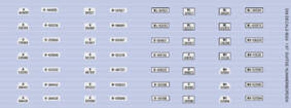 DM DECALS 8024 Duitse Nummerborden 1:87