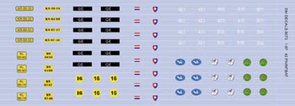 DM DECALS 8073 42 Pantserinfanteriebataljon 1:87
