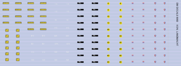 DM DECALS 9063 YPR-765, Boxer, Daf YA328 1:160