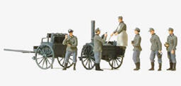 PREISER 16594  Veldkeuken + 6 figuren  1:87