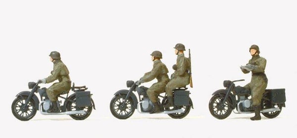 PREISER 16598  3x BMW R12 + 4 figuren  1:87