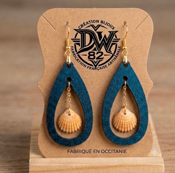BOUCLES GOUTTE DE MER