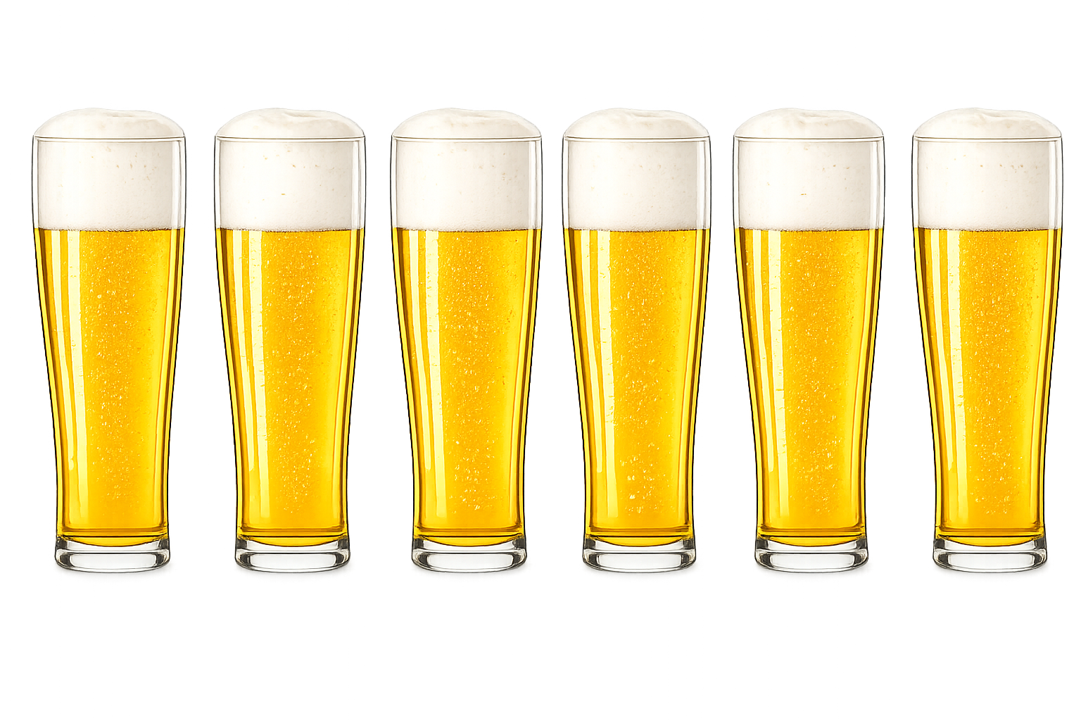 Fluitje Bierglas – Set van 6