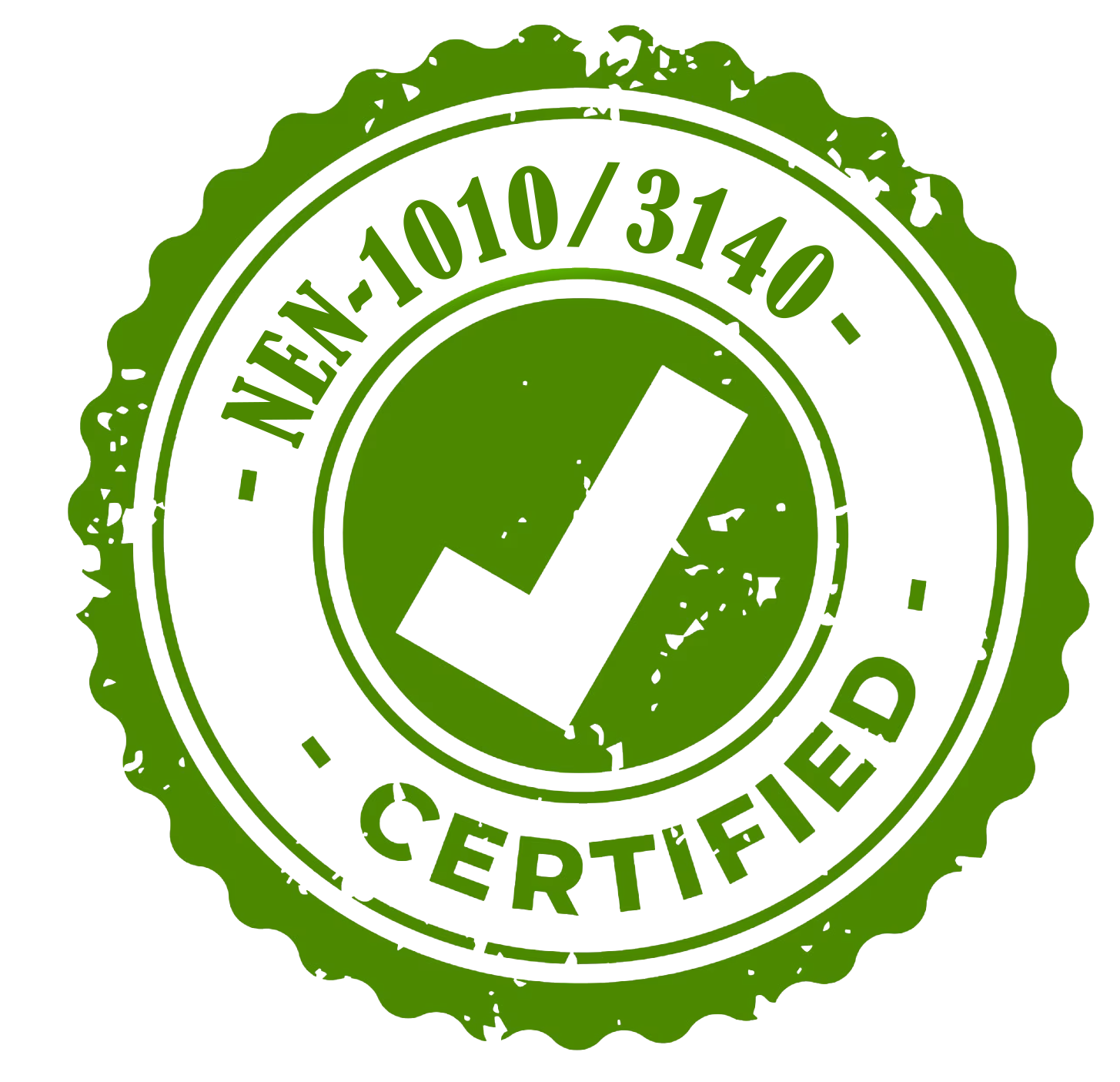 NEN-1010-3140 gecertificeerd