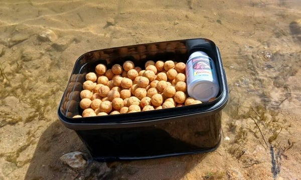 Seau étanche 2.5 kilos de bouillettes stabilisées + booster inclus Curry