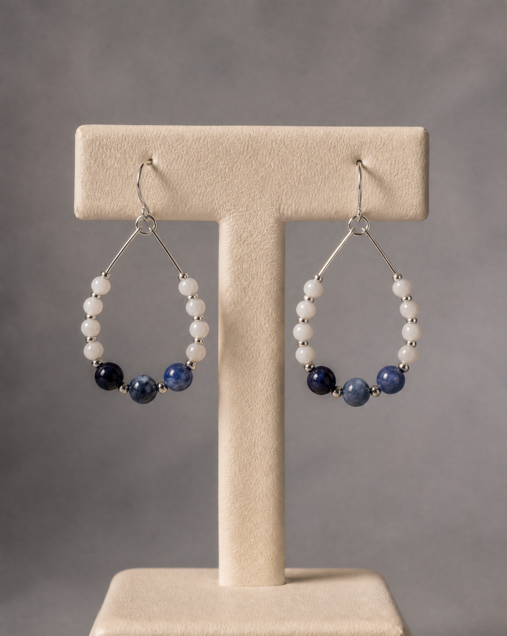 White Lava and Bule Sodalite beads