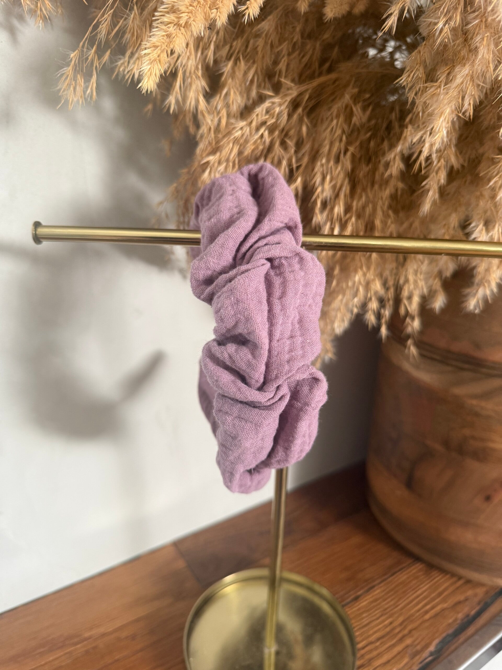 Haarreifen Musselin rose