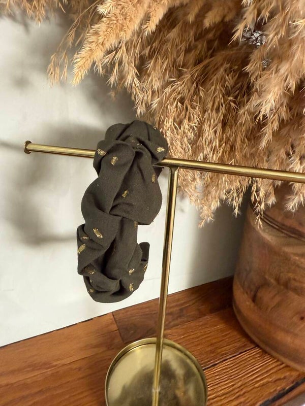 Haarreifen grün Gold