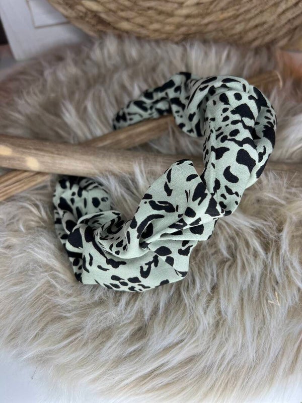 Haarreifen Leoliebe grün