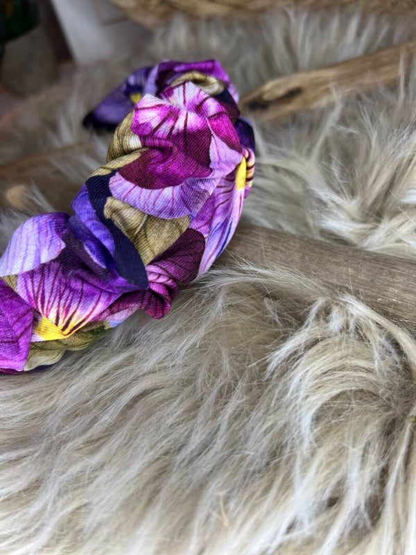 Haarreifen Lila Stiefmütterchen