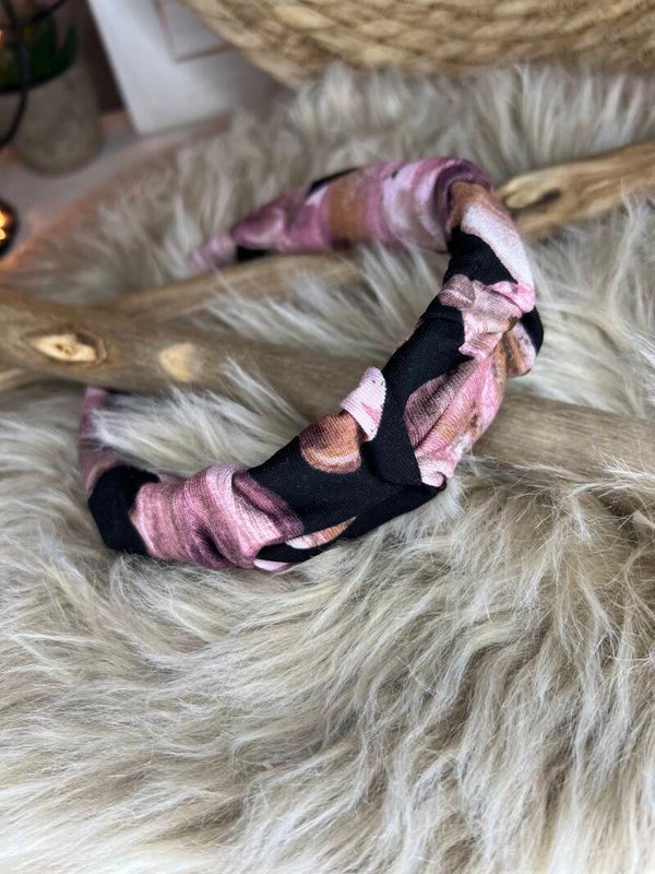 Haarreifen schwarzrose‘