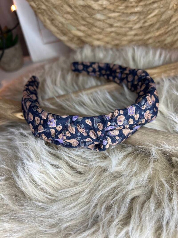 Haarreifen Little Blumen blau