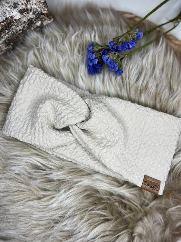 Knotenband Knitterbeige