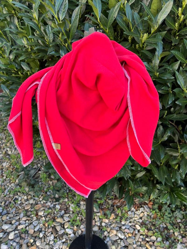 XL Musselin Tuch rot