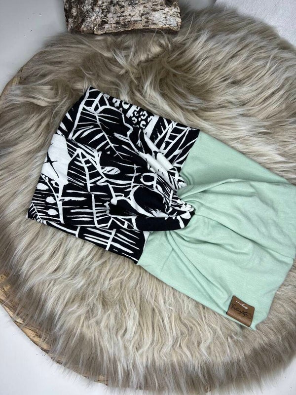 Harlekin black and mint