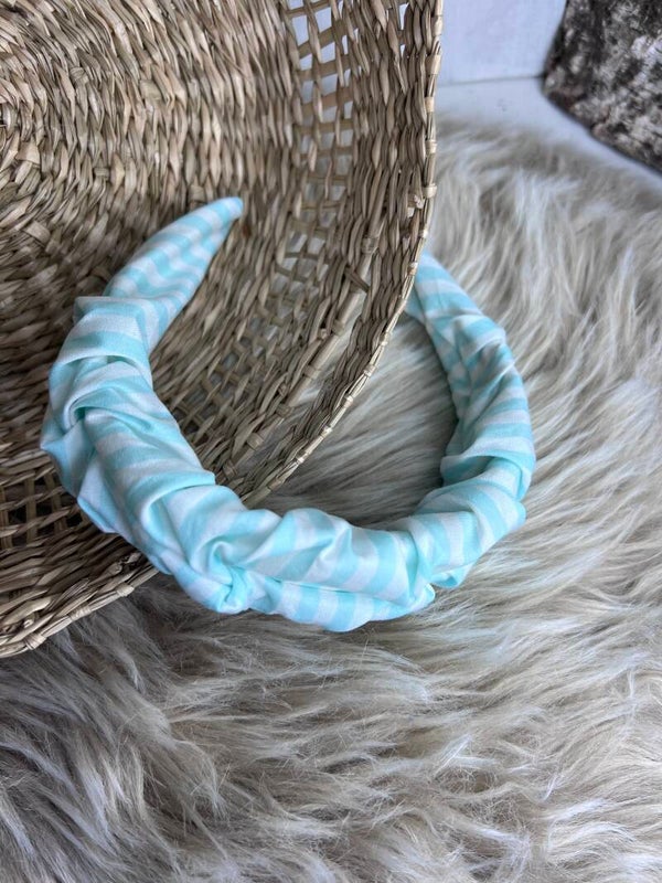 Haarreifen streifen mint