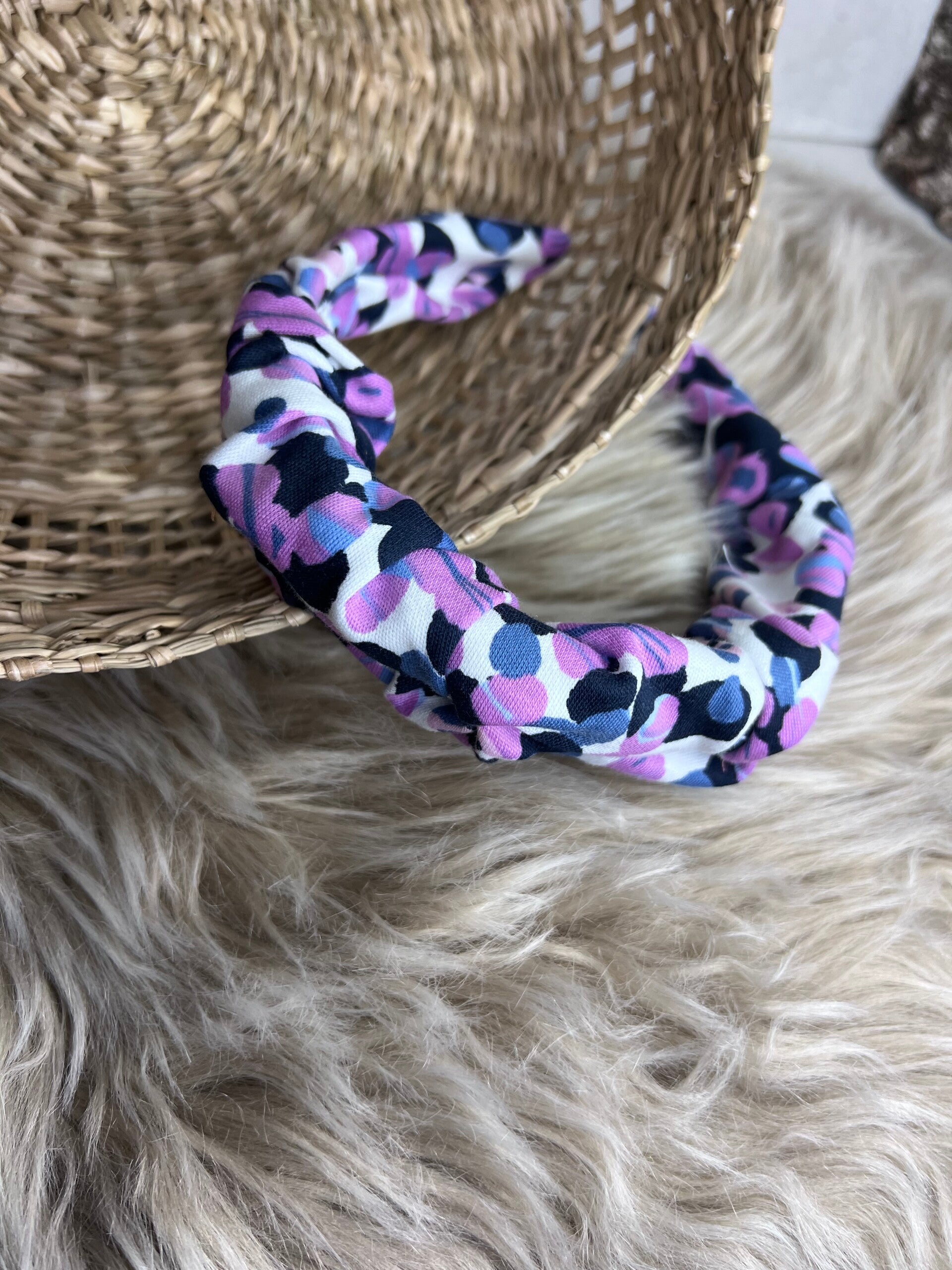 Haarreifen lila Konfetti