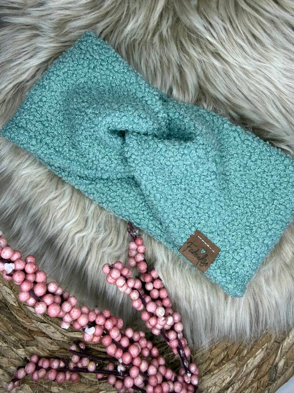 Warmes Haarband mintgrün