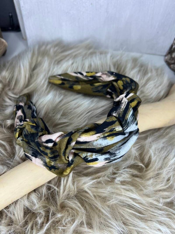 Haarreifen Herbst grün