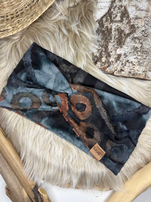 Knotenband Herbstbraun