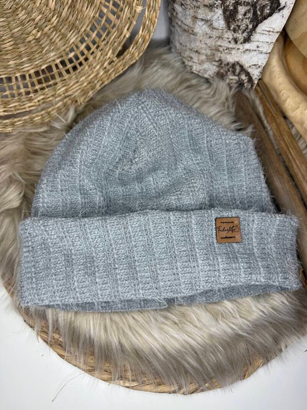 Kuschelmütze grau