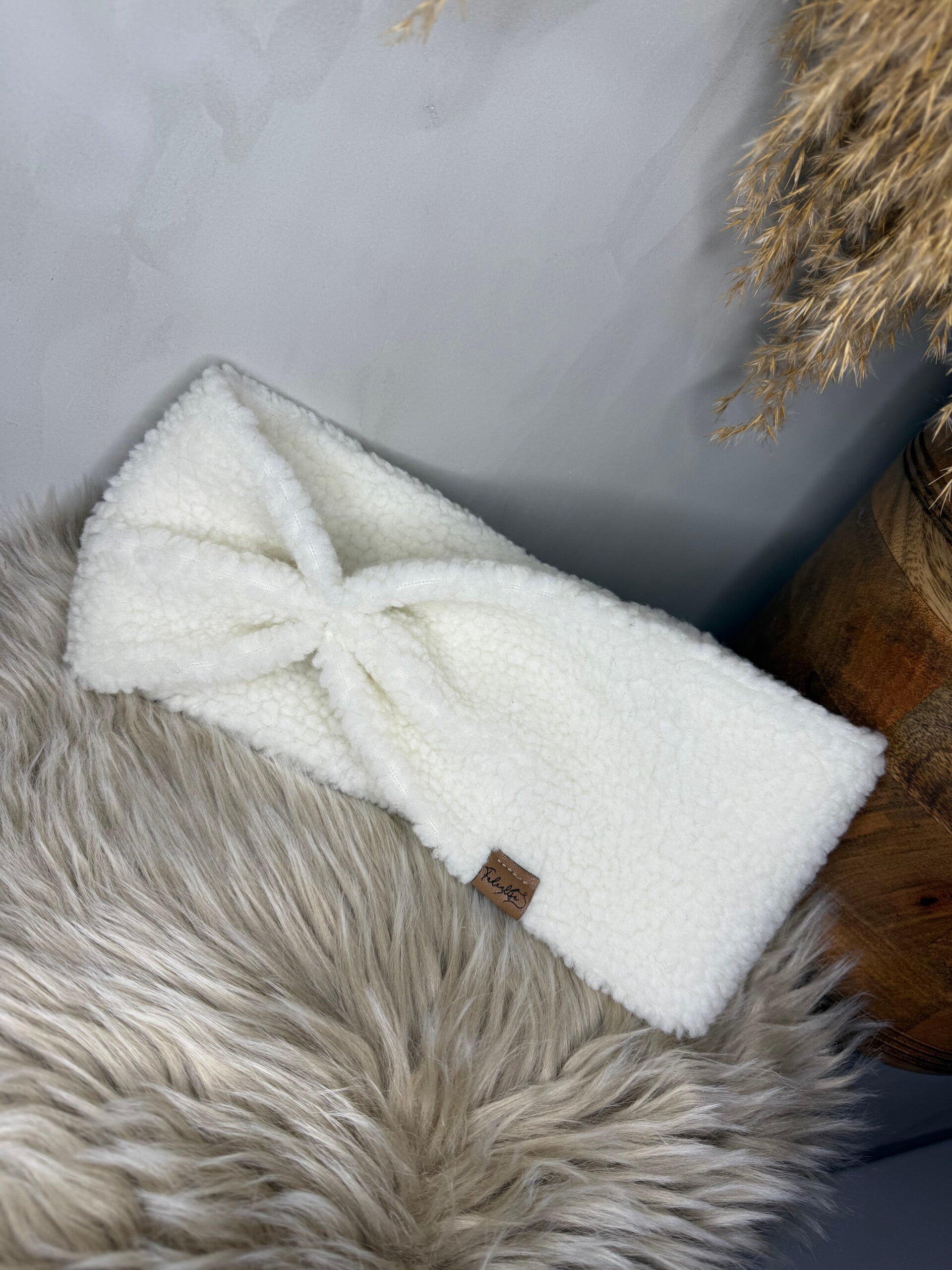 Haarband Kuschel weiß