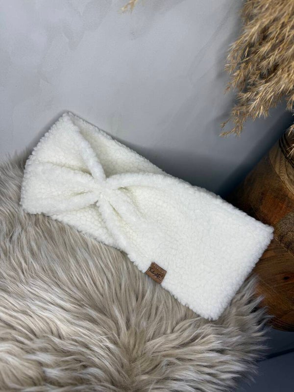 Haarband Kuschel weiß