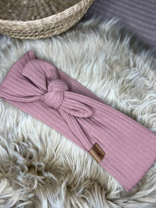 Haarband mit knoten rose