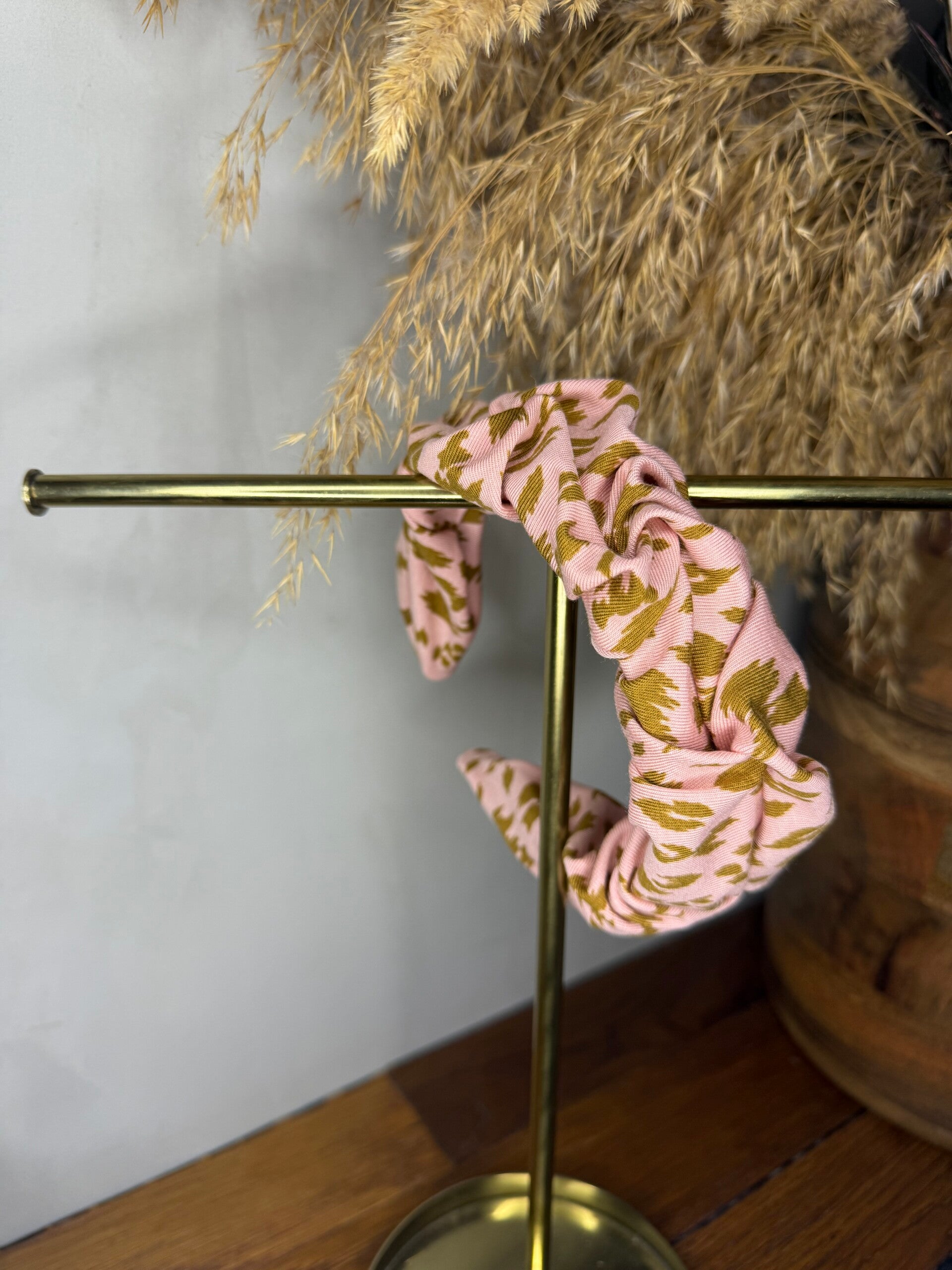 Haarreifen Viskosejersey Leo rosagold