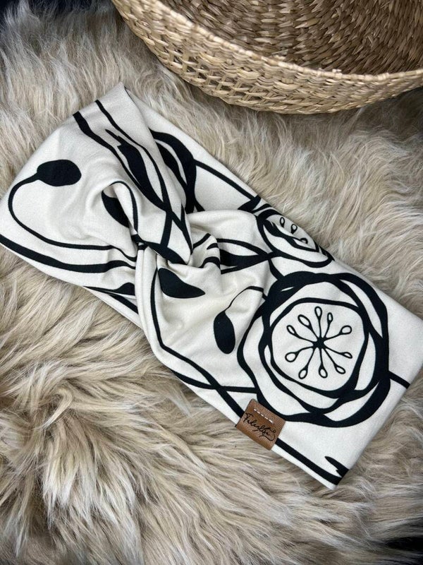 Haarband blackandwhite