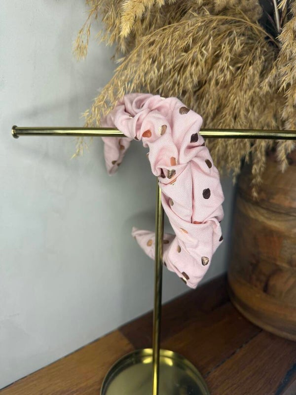 Haarreifen Rose Gold tupfen