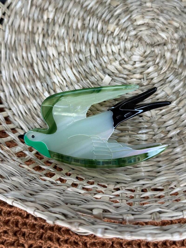 Haarspange Schwalbe aus Acryl