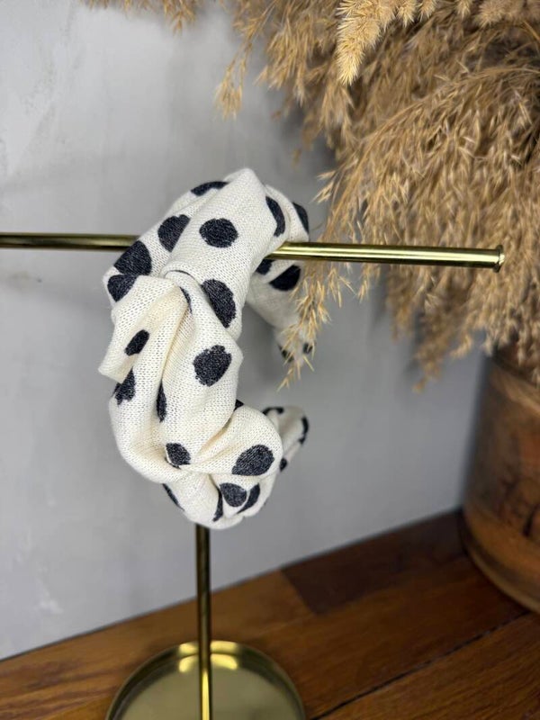 Haarreifen weisgepunktet